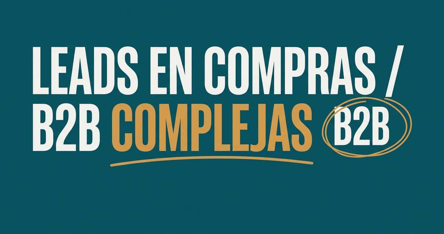 Generación de leads en entornos B2B complejos