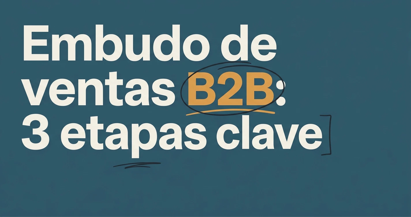 Embudo de ventas B2B: etapas para cerrar contratos