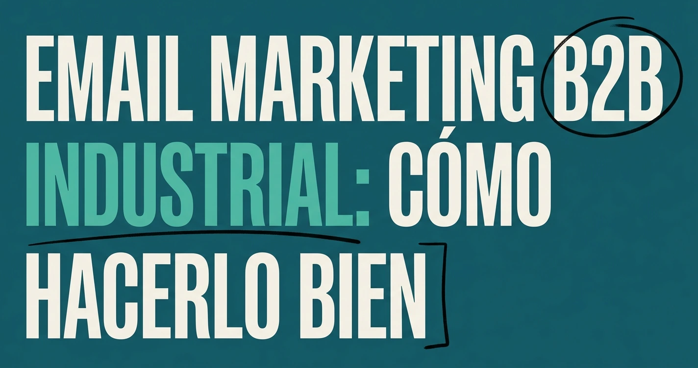 Email marketing B2B industrial: cómo hacerlo bien