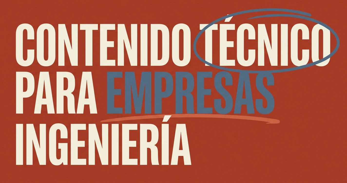 Contenido técnico para empresas de ingeniería