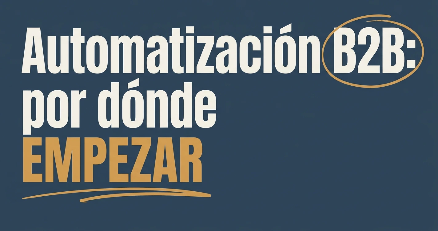 Automatización de marketing B2B: por dónde empezar