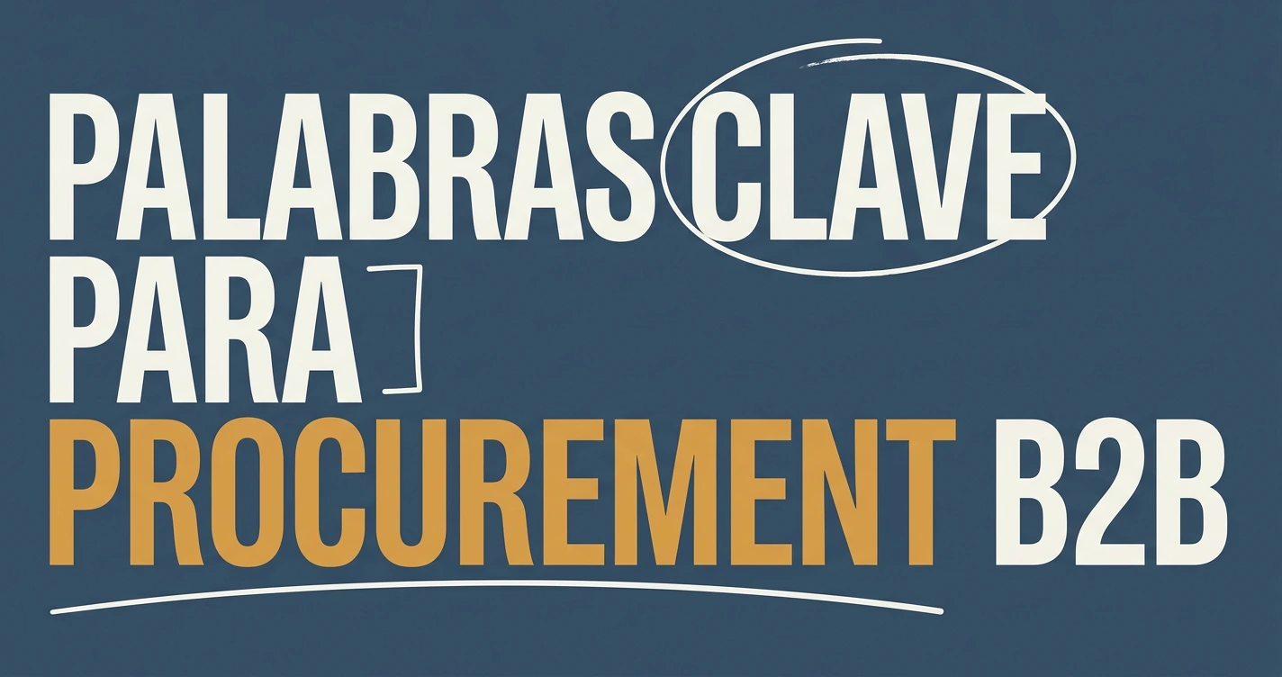 Palabras clave para el sector procurement