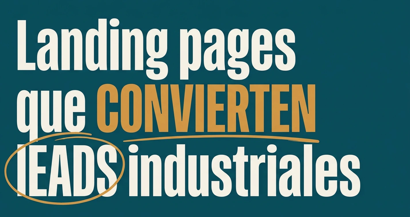 Landing pages que convierten leads industriales